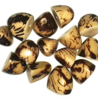 Accesorio tagua "naya" Media nuez mármol