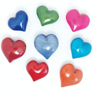 Accesorio tagua "naya" Corazón grueso