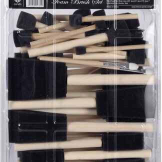 Brochas de esponja v/tamaños 3pcs 0.5"-6pcs 0.75"-21pcs 1"-2 pcs 1.5"-1pc 2"
