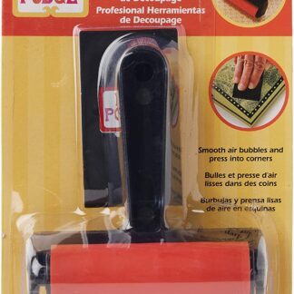 Set/ Herramienta profesional para decoupage Incluye un Brayer 11.43cm y Rasero 8.89 cm x 5.08cm