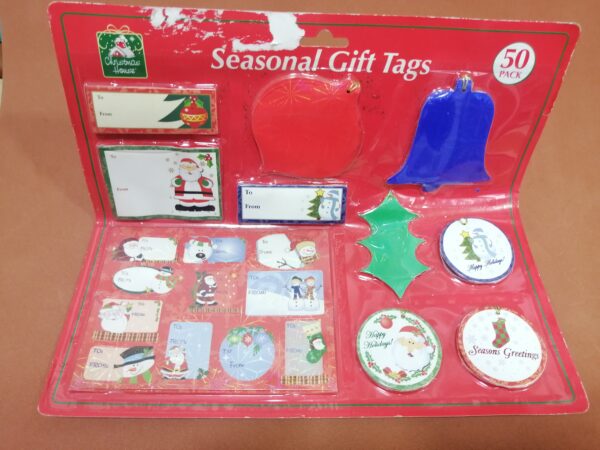 Set de tarjetas de regalo navideñas 50 piezas