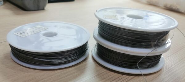 Hilo nylon gris: Grande, mediano, pequeño 0.45mm/ 100m