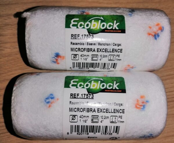 Recambio/ Repuesto de rodillo Microfibra Excellence Ecoblock 10.2cm-4"