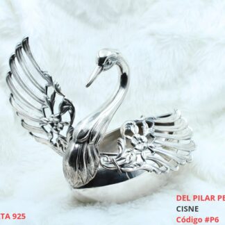 Adorno de Plata 925 Cisne con alas movibles